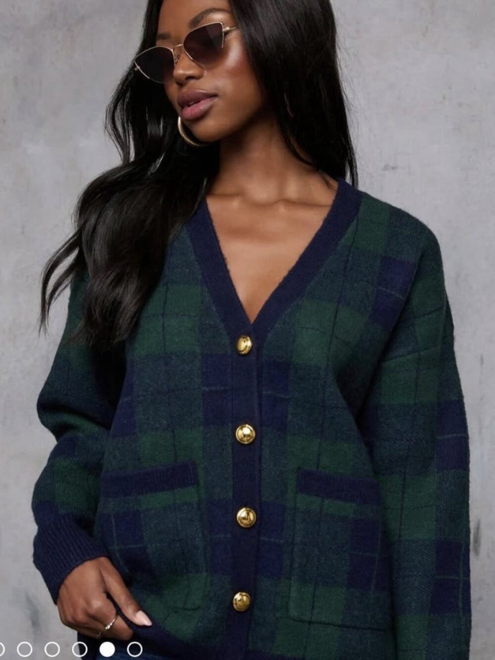 Plaid English Factory Sweater